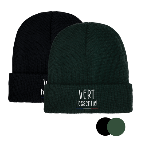 Bonnets noir/vert - Vert L'essentiel