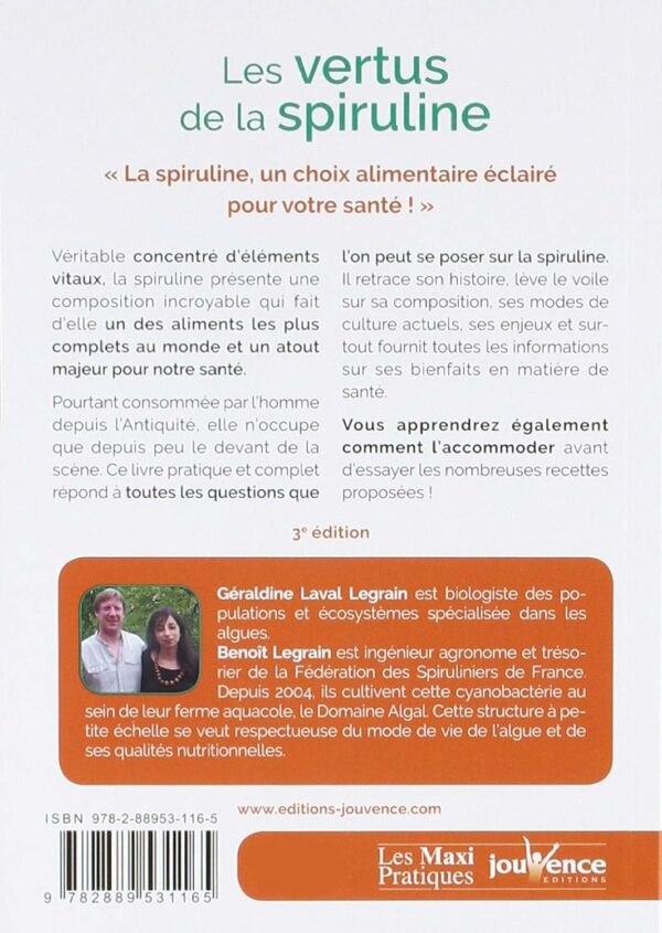 Livre "Les vertus de la spiruline" – Image 3
