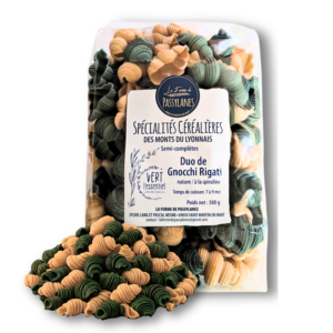 Gnocchi rigati spiruline artisanaux en vrac – pâtes fermière 500g