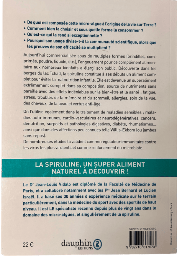 Livre "Spiruline - L'algue bleue de santé et de prévention"